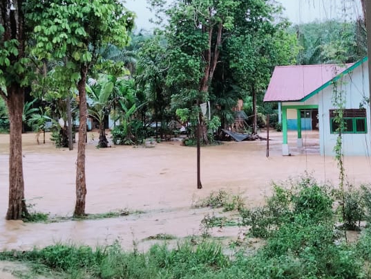 Kecamatan Batangasam Tanjabbar Terendam Banjir