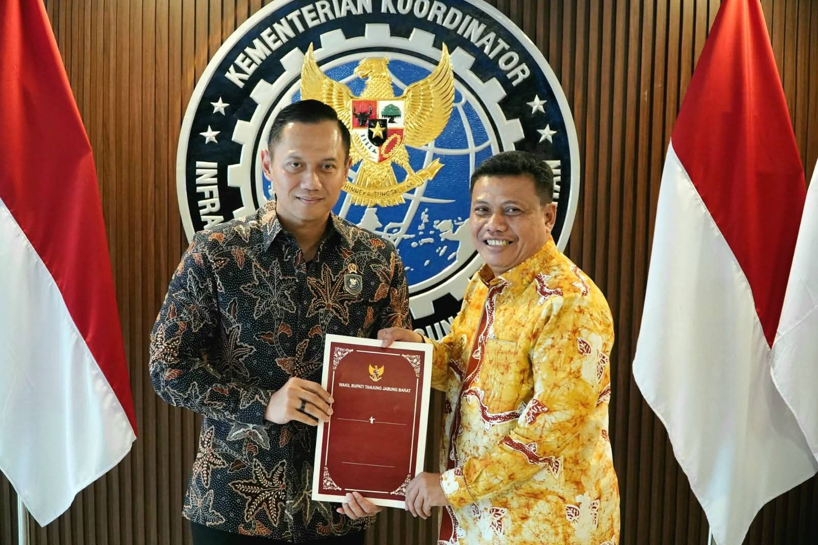 Wabup Menghadiri Audiensi Bersama Menteri Koordinator Bidang Infrastruktur dan Pembangunan Kewilayahan