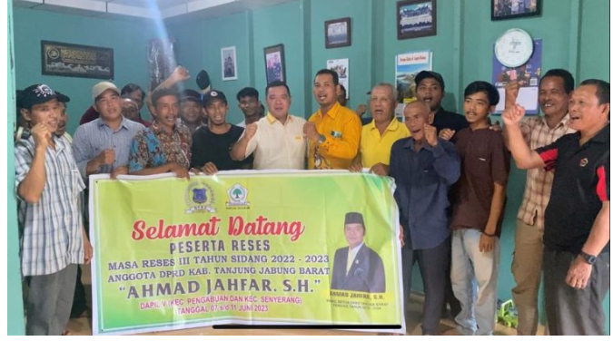 Momen Reses, Jahfar Lakukan Konsolidasi Bersama Pimdes Partai Golkar Se-Kecamatan Pengabuan