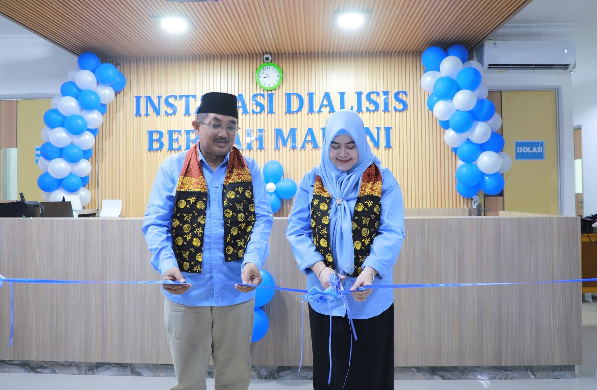 Catatan Sejarah Pelayanan Kesehatan Tanjabbar, Bupati Resmikan Pengembangan Layanan Hemodialisa (Cuci Darah) RSUD K.H. Daud Arif