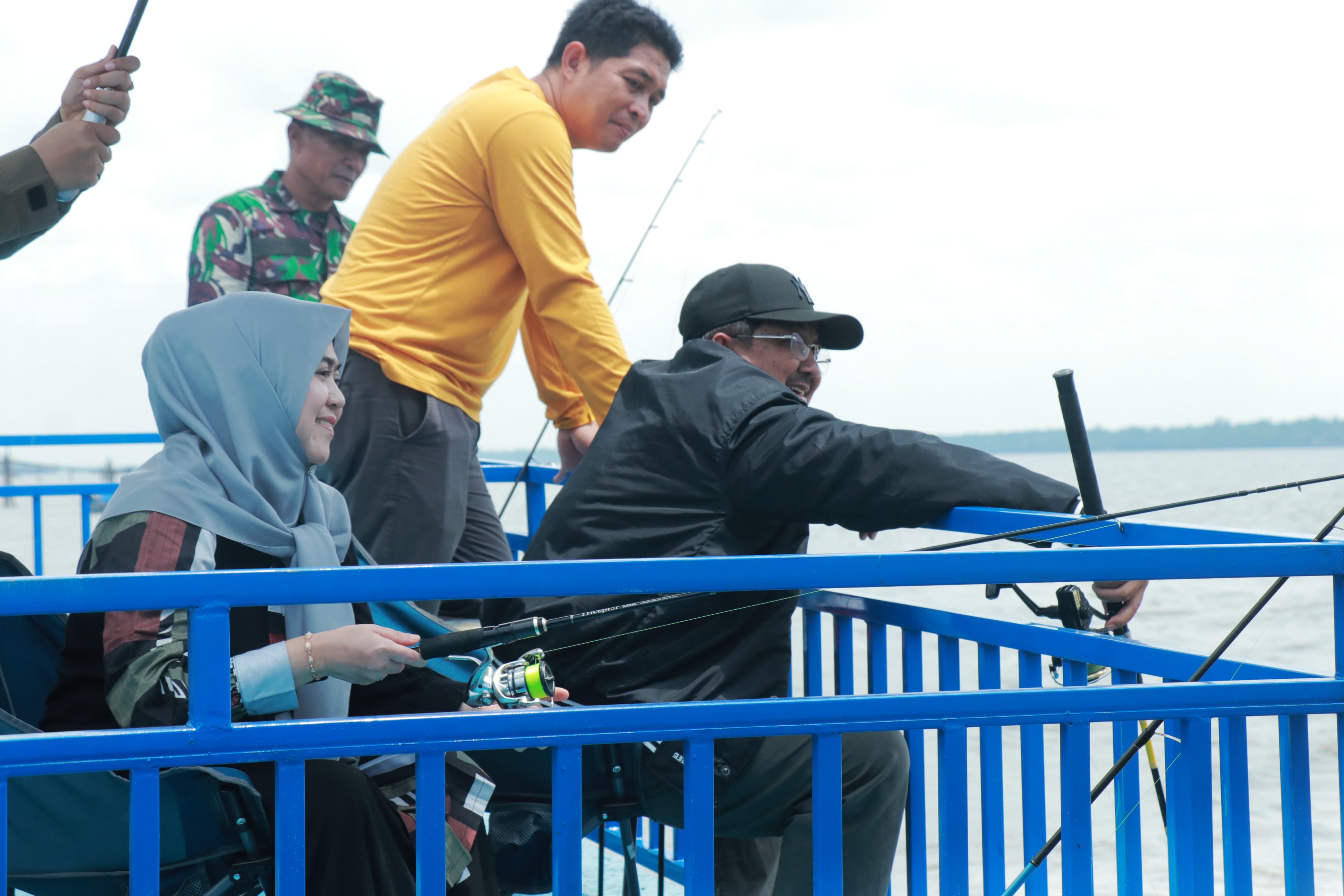 Mancing Bersama Ketua PKK, Forkopimda dan OPD, Anwar Sadat Harap Filosofi Memancing Dimiliki OPD