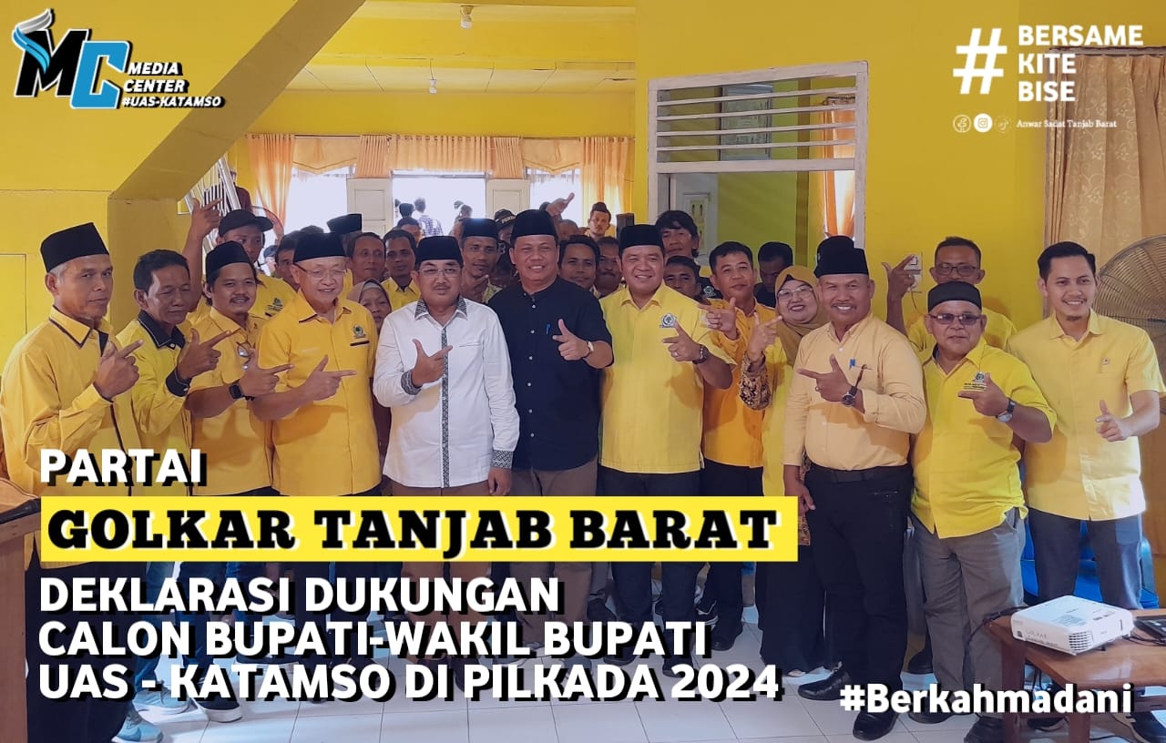 Golkar Deklarasikan Usung UAS - Katamso, Cek Endra: Jangan Ada Kader Golkar Main Dua Kaki 