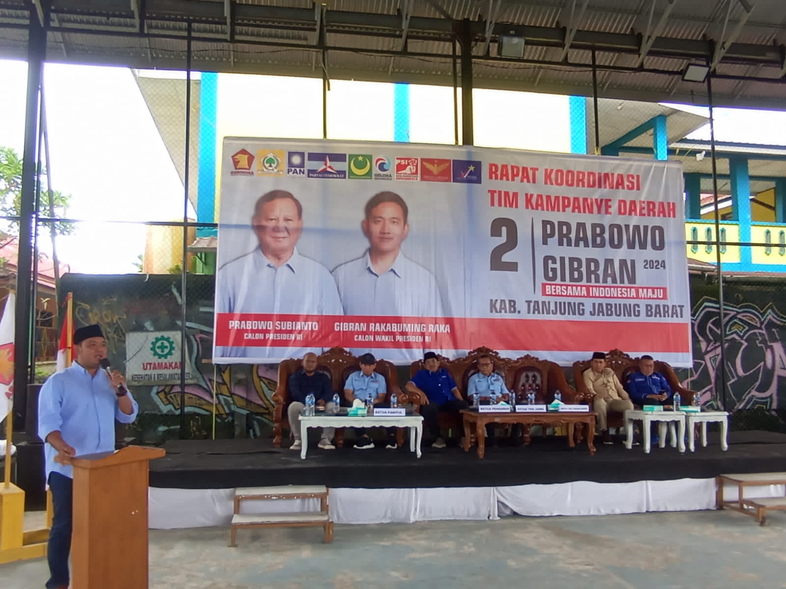 Jemput Kemenangan 2024, TKD Prabowo-Gibran Kabupaten Tanjab Barat Gelar Rakor
