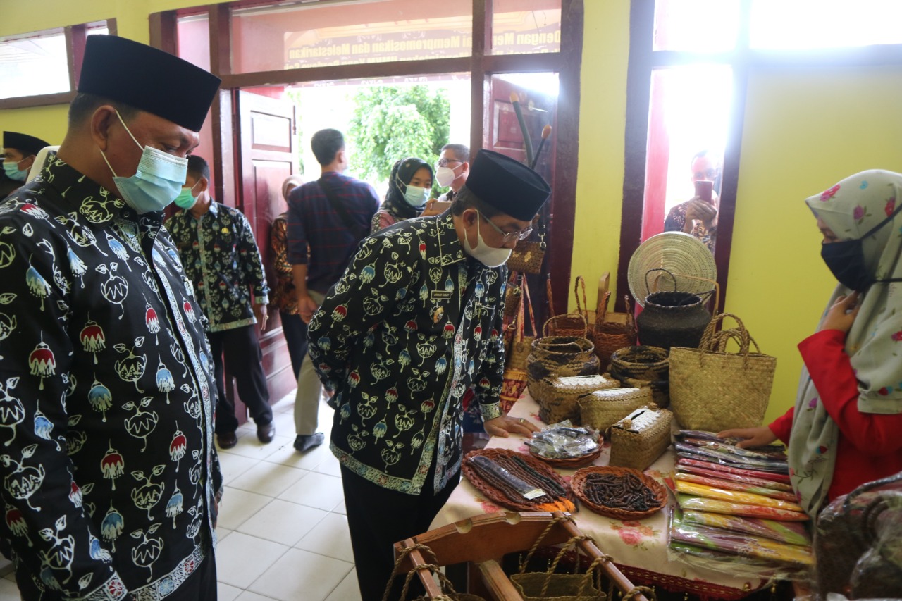 Bupati Tanjabar  Launching Batik Khas Tanjab Barat