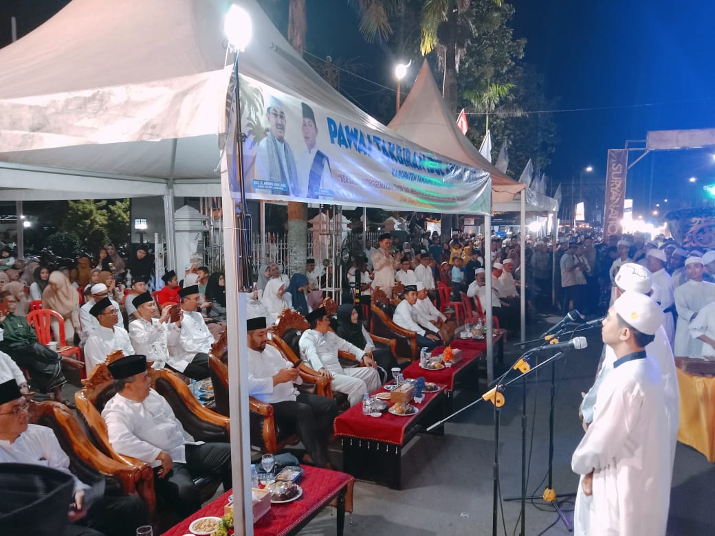 Meriahnya Warga Kabupaten Tanjung Jabung Barat Sambut Festival Pawai Takbiran Idul Adha