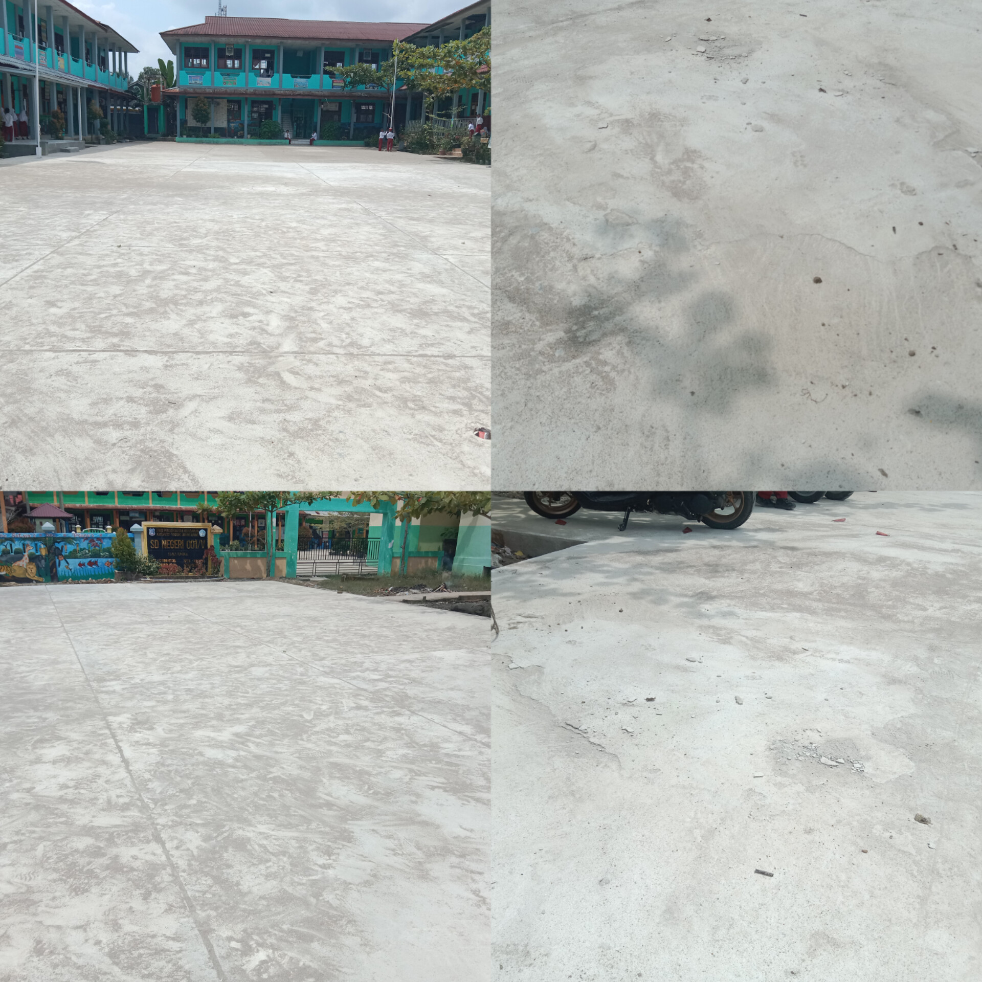 Timbul Banyak Keluhan Debu Berdampak Buruk Pada Murid ,Kualitas Mutu Beton Proyek Halaman Sekolah SDN 1 Kualatungkal 