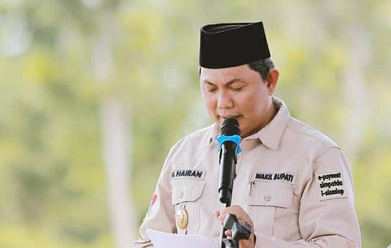 Wakil Bupati Tanjung Jabung Barat H. Hairan, SH mengikuti kegiatan Kampanye Pencegahan Stunting Di wilayah Kecamatan Betara Dan Tebing Tinggi