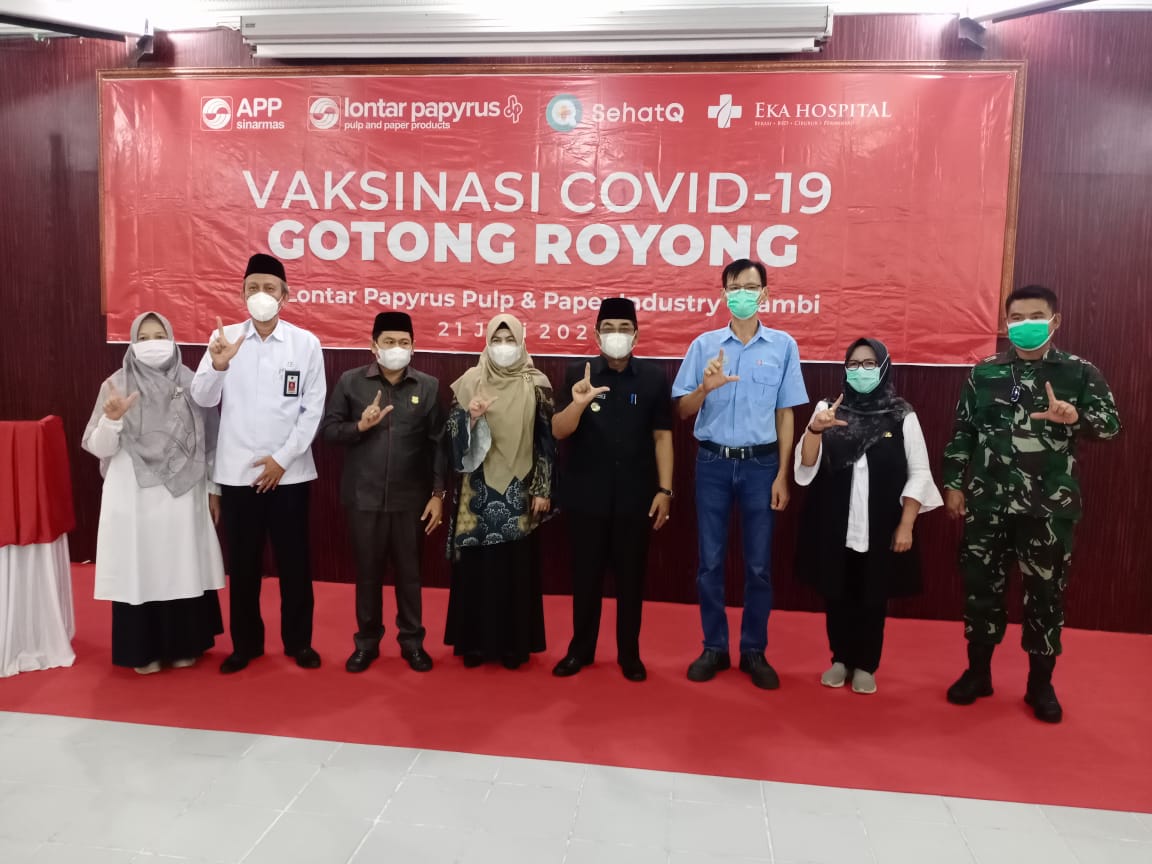 Dihadiri Bupati dan Dandim, PT LPPPI Selenggarakan Vaksinasi Goro Untuk 1200 Karyawannya