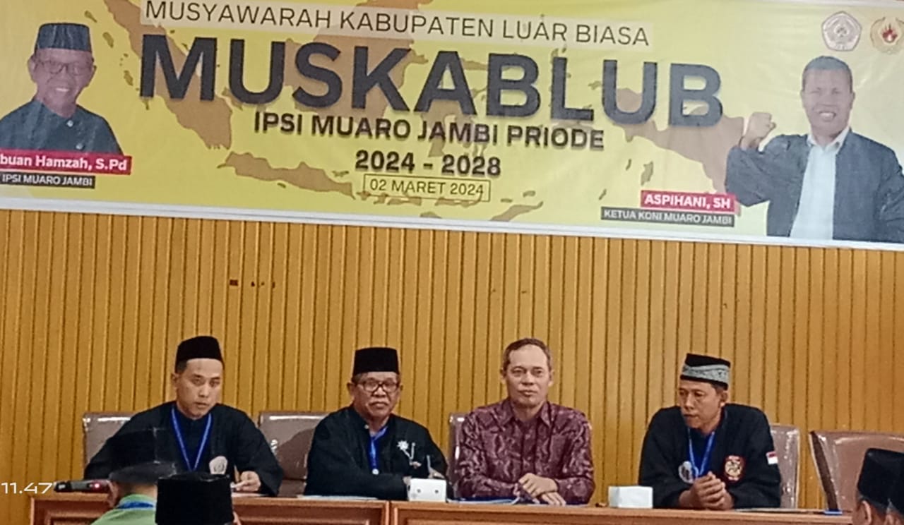 Wakil Ketua DPRD Muarojambi Terpilih Menjadi Ketua IPSI Kabupaten Muaro Jambi Periode 2024-2028