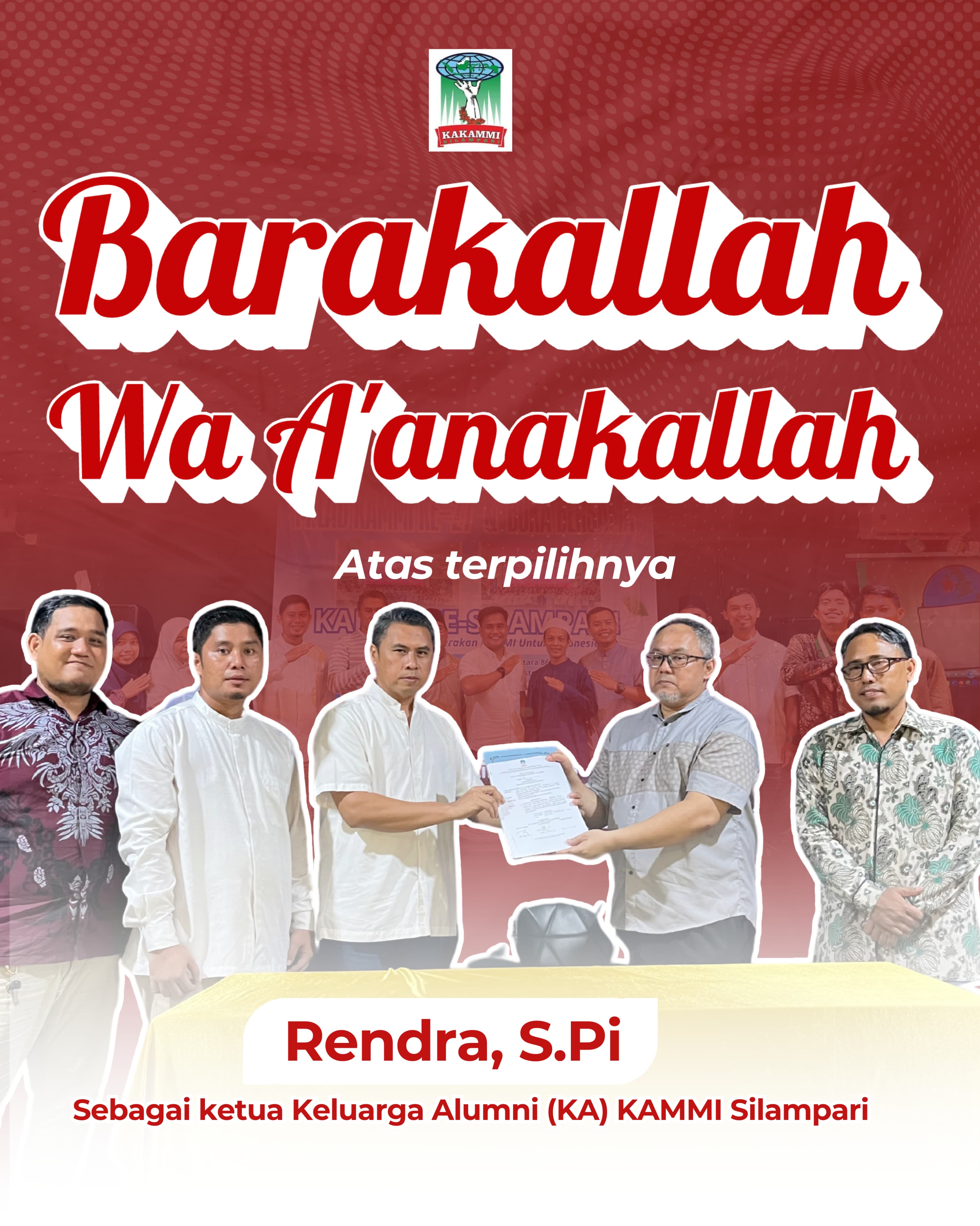 Rendra Pimpin KA KAMI Silampari, Siapkan Langkah Rumah Bersama Alumni