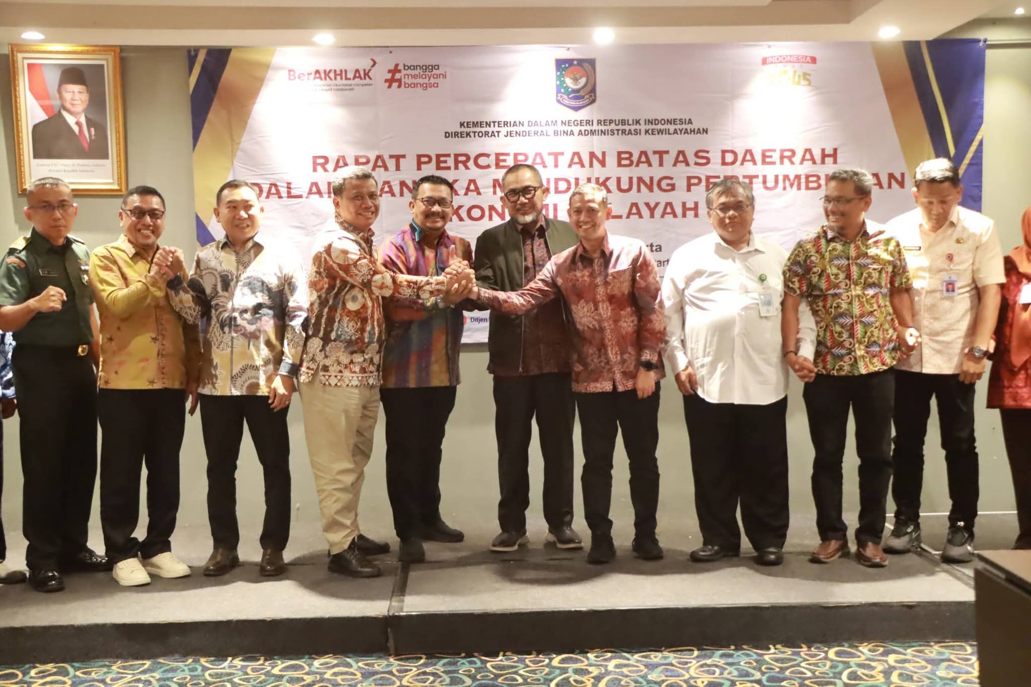 Rapat Batas Daerah Tanjab Barat–Tanjab Timur Hasilkan Kesepakatan ke TPBD Pusat